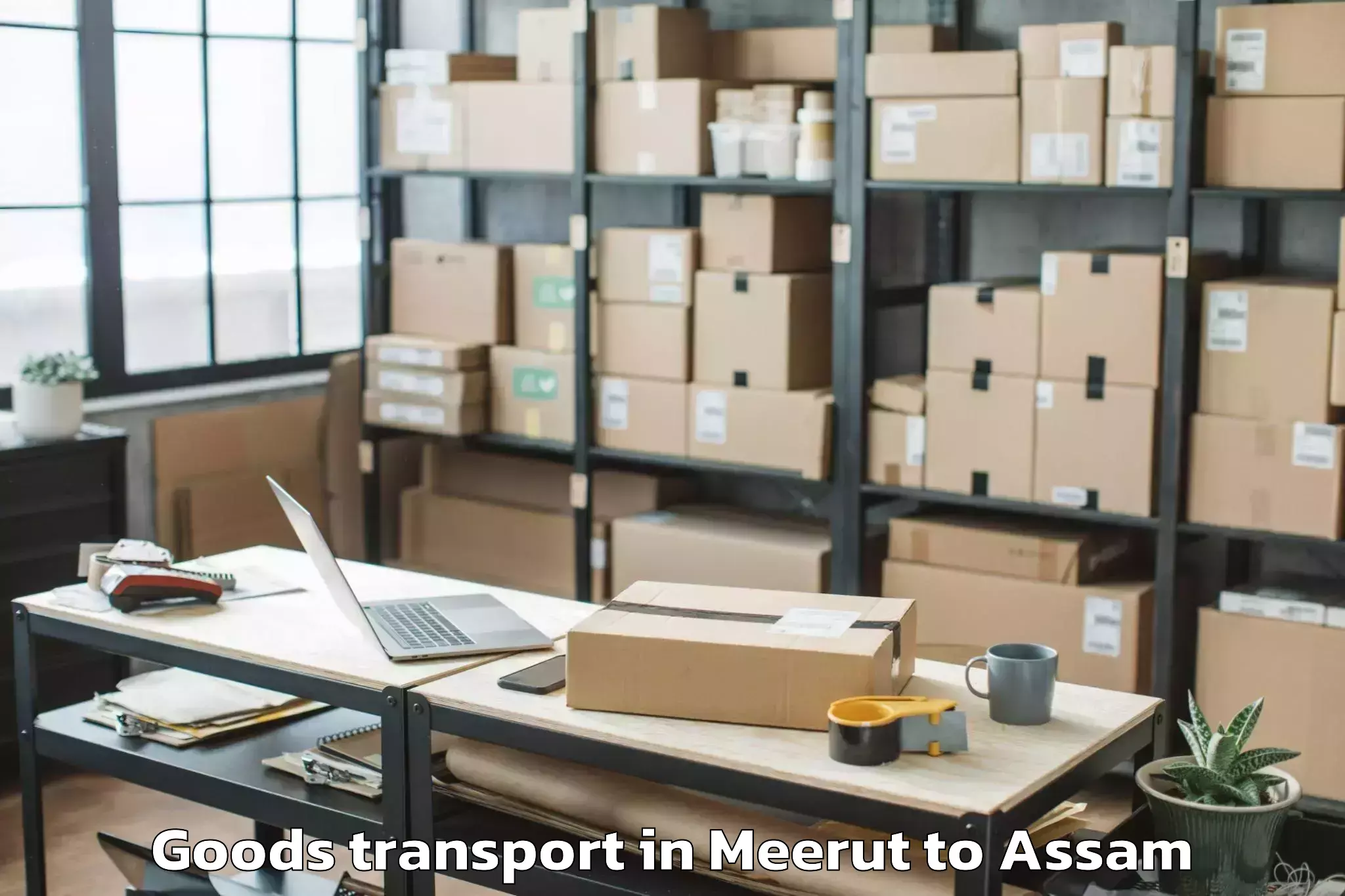 Trusted Meerut to Iiit Guwahati Goods Transport